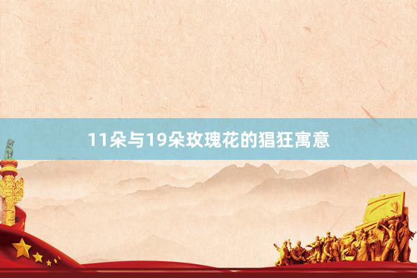 11朵与19朵玫瑰花的猖狂寓意