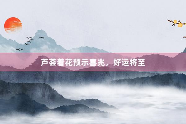 芦荟着花预示喜兆，好运将至